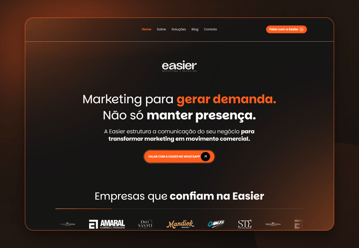 Página inicial da Easier Digital